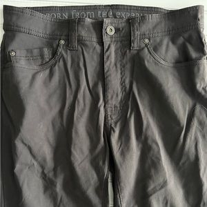 PRANA mens size 32x30 slim fitting dark brown casual pants